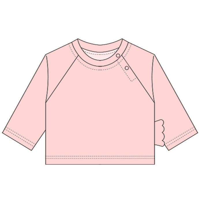 Children's top with button closure | Delpnana