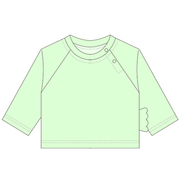 Children's top with button closure | Delpnana