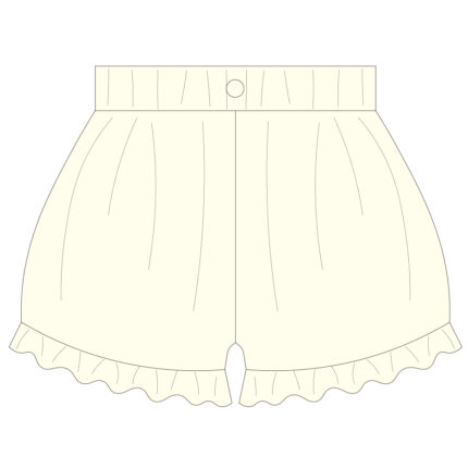 Lace-Trimmed Hem Bloomer Shorts
