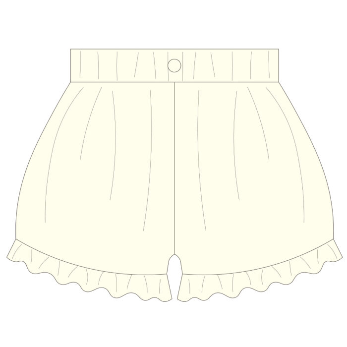 Lace-Trimmed Hem Bloomer Shorts