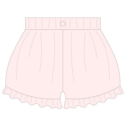 Lace-Trimmed Hem Bloomer Shorts