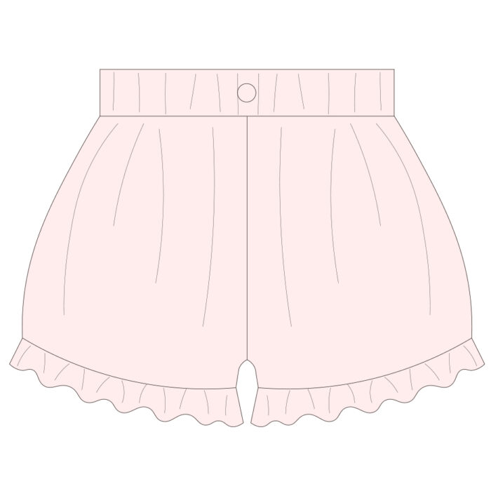 Lace-Trimmed Hem Bloomer Shorts