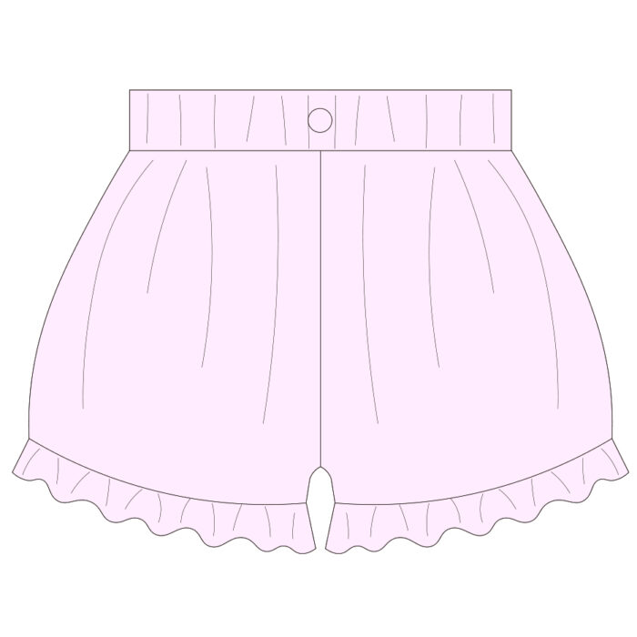 Lace-Trimmed Hem Bloomer Shorts