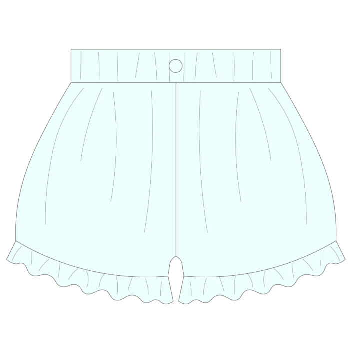Lace-Trimmed Hem Bloomer Shorts