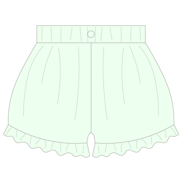 Lace-Trimmed Hem Bloomer Shorts