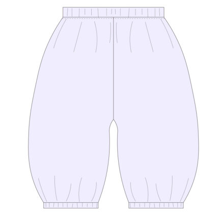 Mid-Length Gauze Baby Bloomers