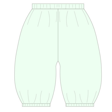 Mid-Length Gauze Baby Bloomers