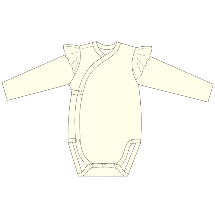 Baby Ribbed Soft Neutral Long Sleeve Romper