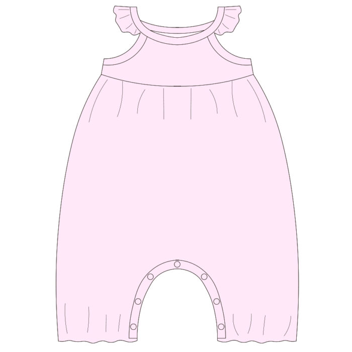 Custom Soft Ribbed Baby Romper