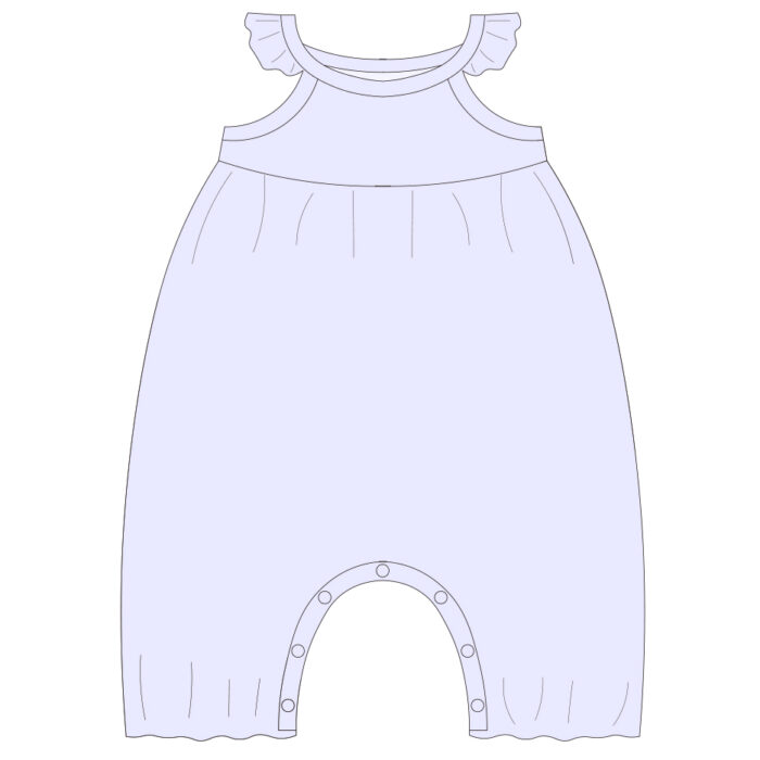 Custom Soft Ribbed Baby Romper