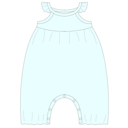 Custom Soft Ribbed Baby Romper