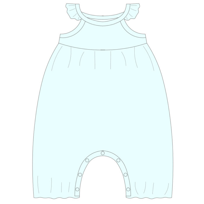Custom Soft Ribbed Baby Romper