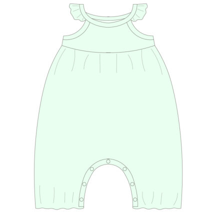 Custom Soft Ribbed Baby Romper