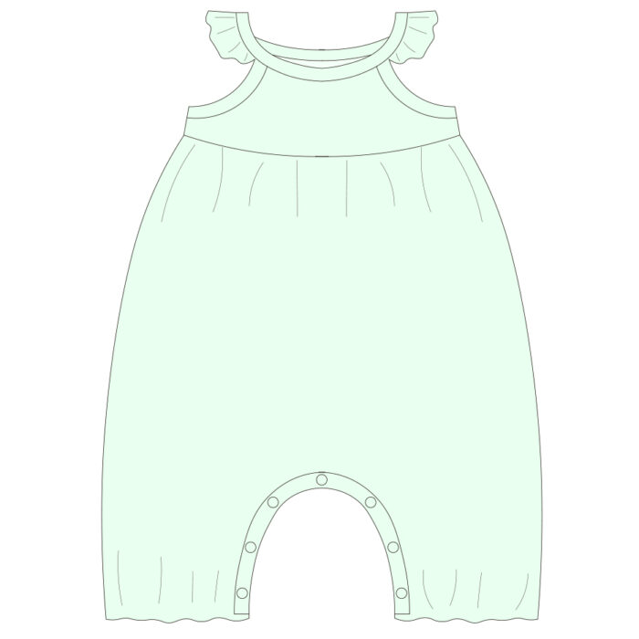 Custom Soft Ribbed Baby Romper