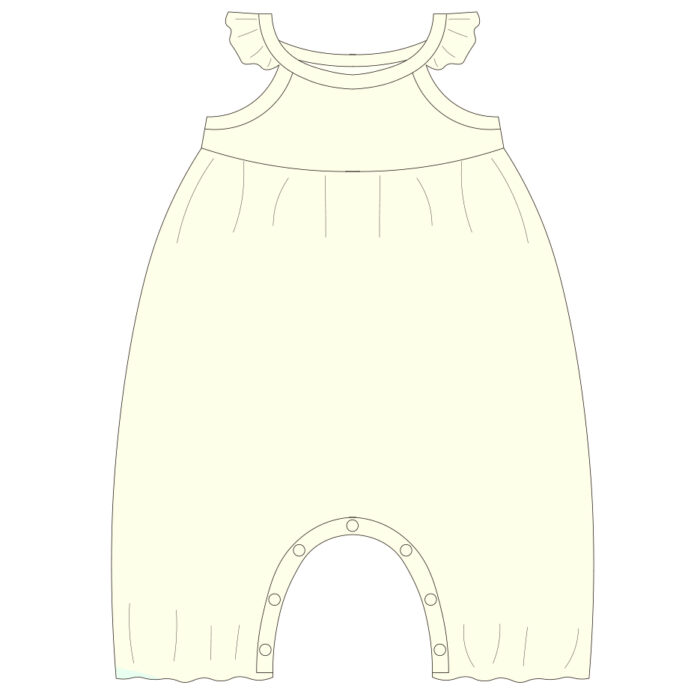 Custom Soft Ribbed Baby Romper