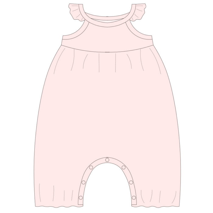 Custom Soft Ribbed Baby Romper