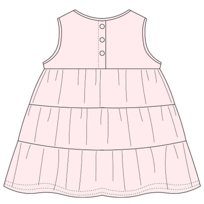Custom Sleeveless Tiered Baby Dress