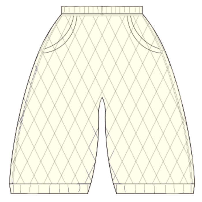 Custom Retro Diamond Check Children's Denim Bloomers