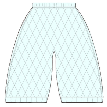 Custom Retro Diamond Check Children's Denim Bloomers