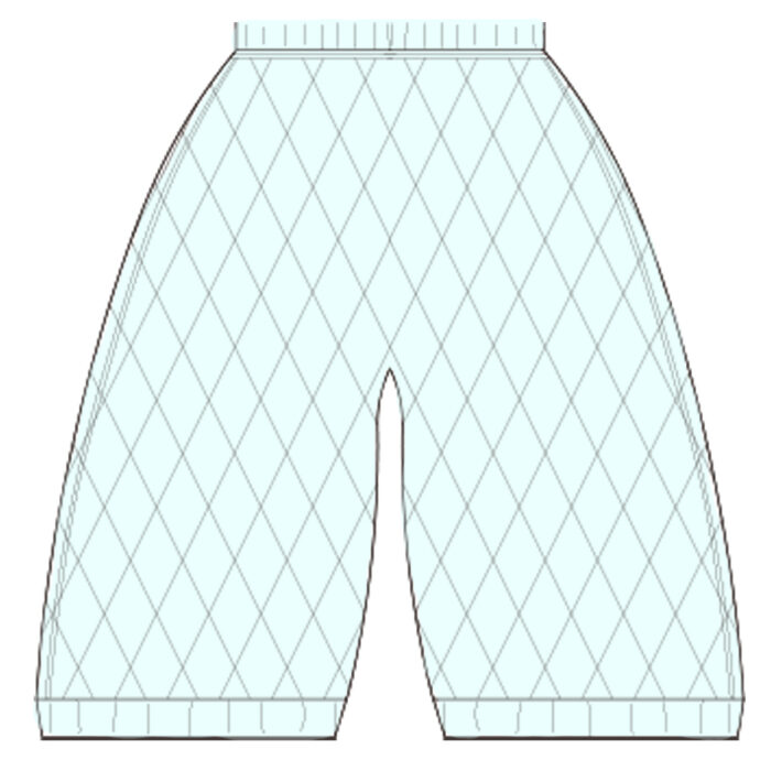Custom Retro Diamond Check Children's Denim Bloomers