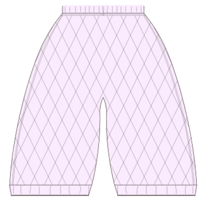 Custom Retro Diamond Check Children's Denim Bloomers