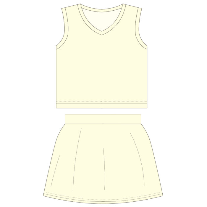 V-neck sleeveless sports vest parallel skirt suit