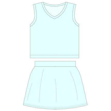 V-neck sleeveless sports vest parallel skirt suit
