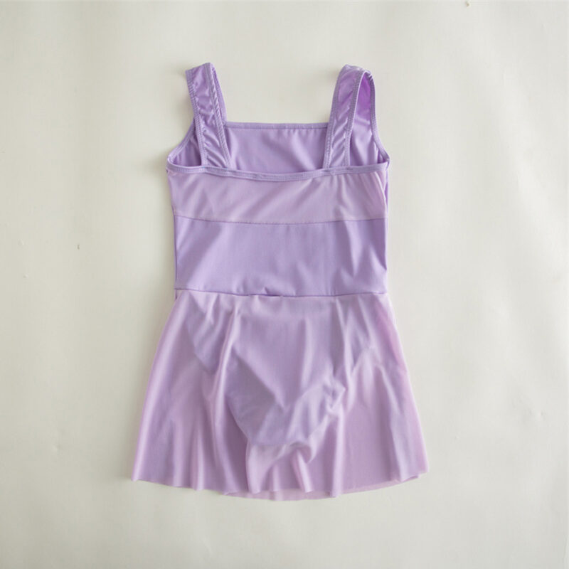 Soft Children's Square Neck ballet dance dress