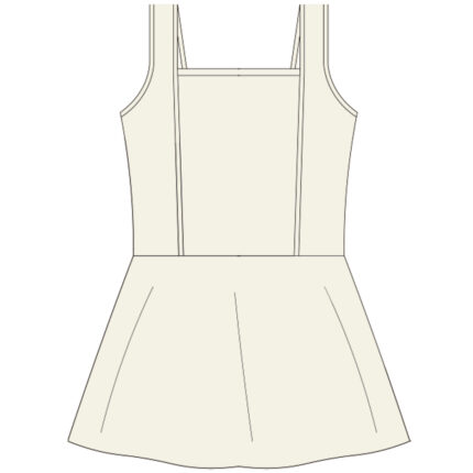 Soft Children's Square Neck ballet dance dress