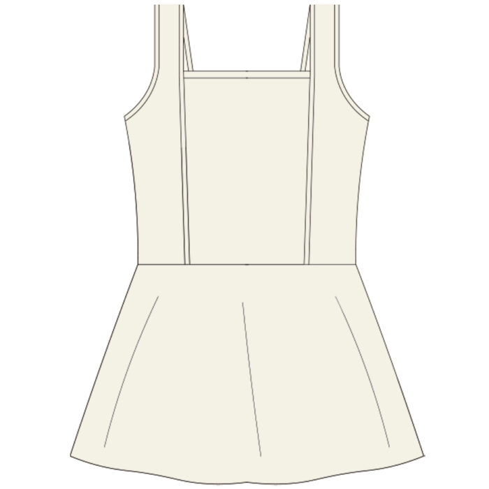 Soft Children's Square Neck ballet dance dress
