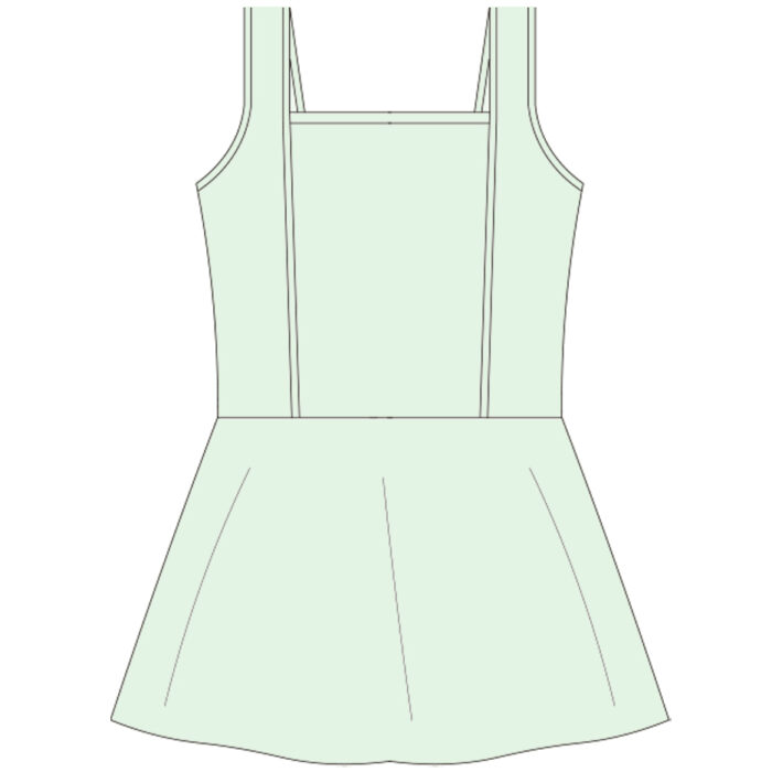 Soft Children's Square Neck ballet dance dress