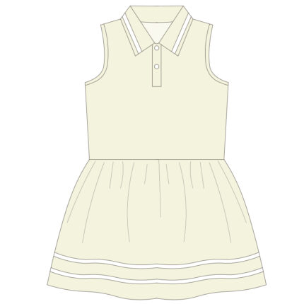 Summer Sleeveless Mesh Breathable Girls Sports Dress