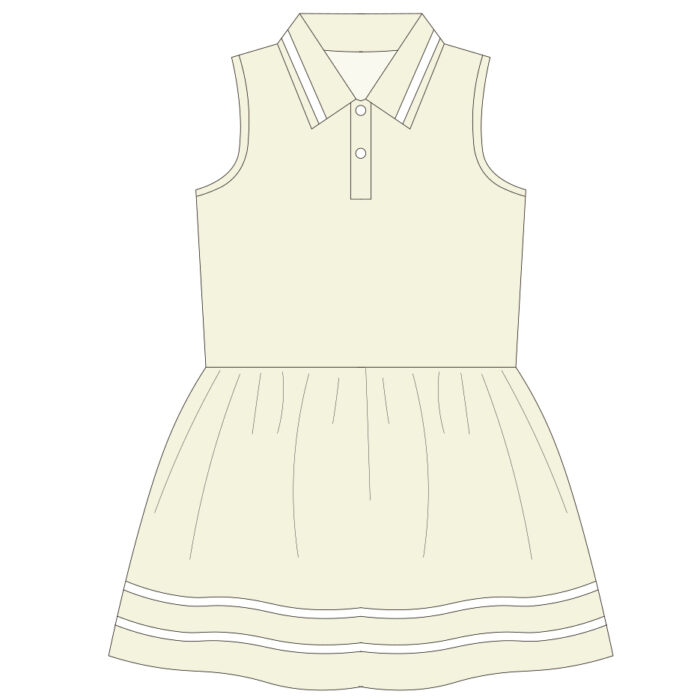 Summer Sleeveless Mesh Breathable Girls Sports Dress