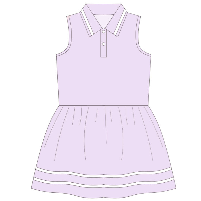 Summer Sleeveless Mesh Breathable Girls Sports Dress