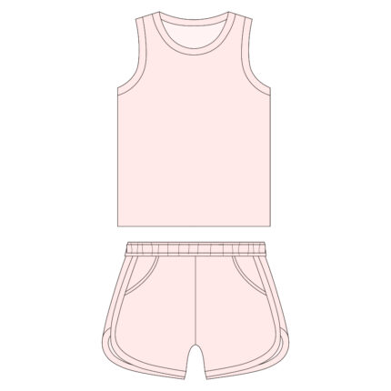 Sleeveless 2 Pieces Tracksuits Set