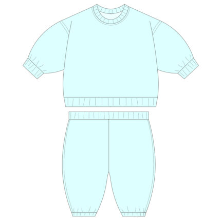 Custom B2B Kids Fleece Two Piece Set