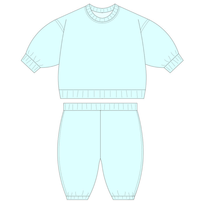 Custom B2B Kids Fleece Two Piece Set