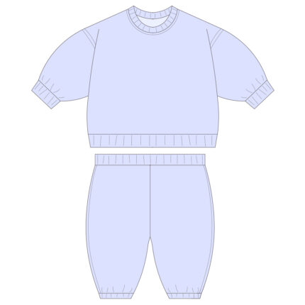 Custom B2B Kids Fleece Two Piece Set