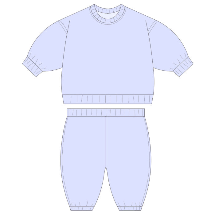 Custom B2B Kids Fleece Two Piece Set
