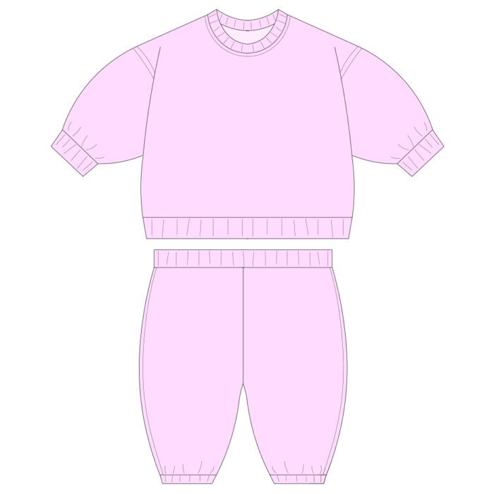 Custom B2B Kids Fleece Two Piece Set