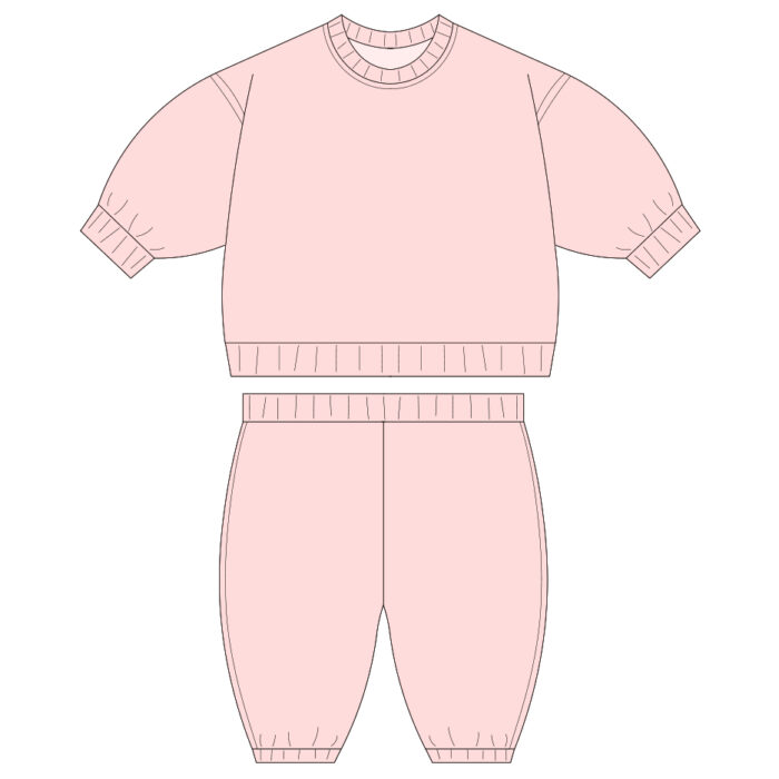 Custom B2B Kids Fleece Two Piece Set
