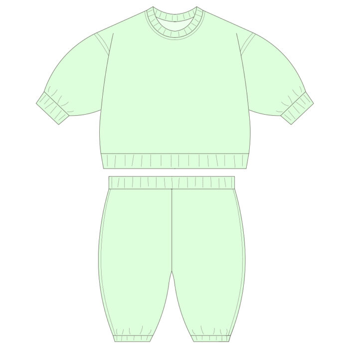 Custom B2B Kids Fleece Two Piece Set