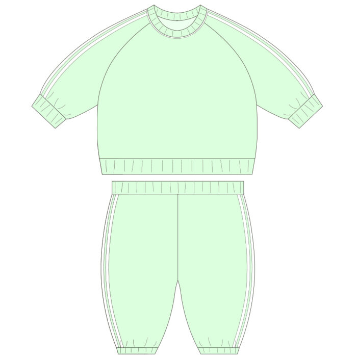 Kids Long Sleeve Two-Piece Athletics Set