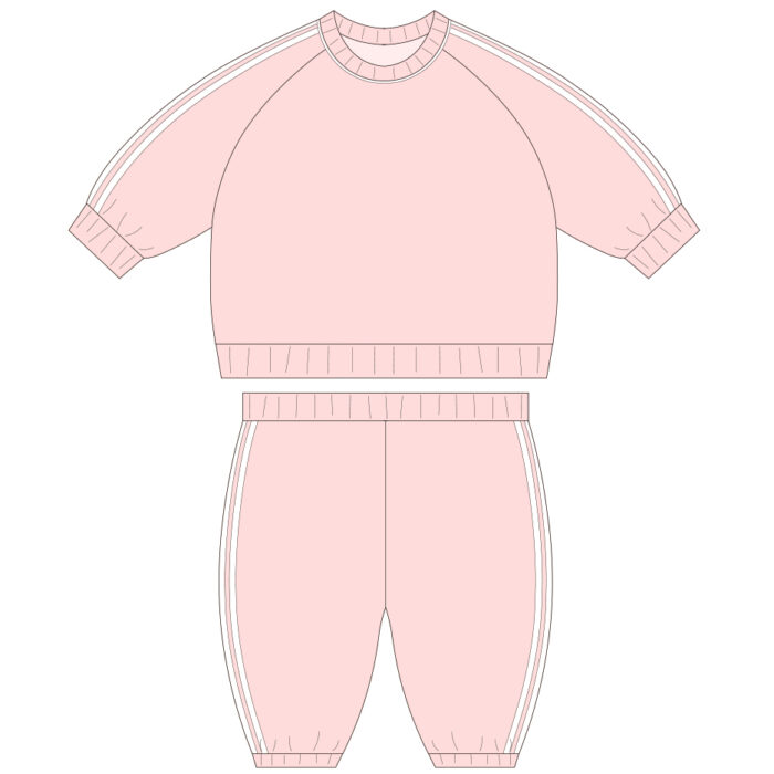 Kids Long Sleeve Two-Piece Athletics Set