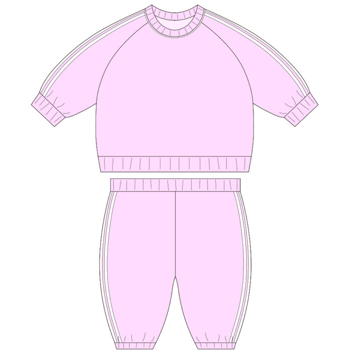 Kids Long Sleeve Two-Piece Athletics Set
