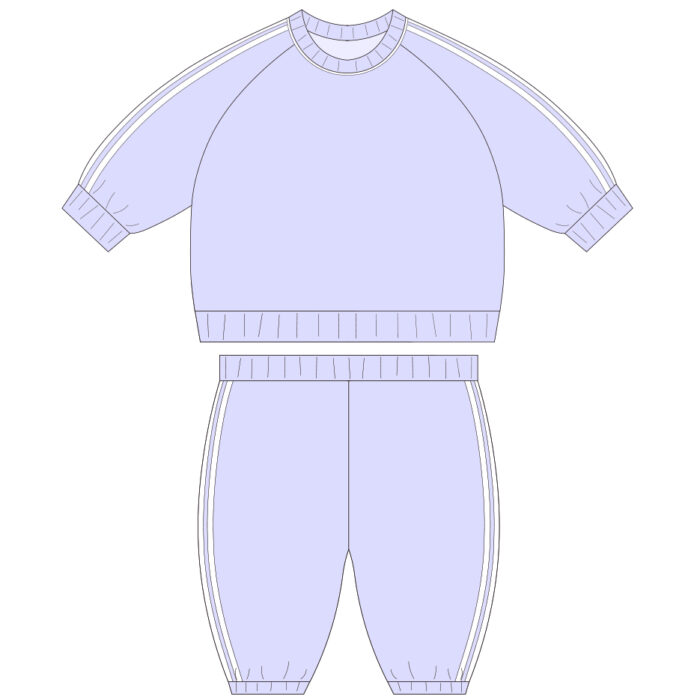 Kids Long Sleeve Two-Piece Athletics Set