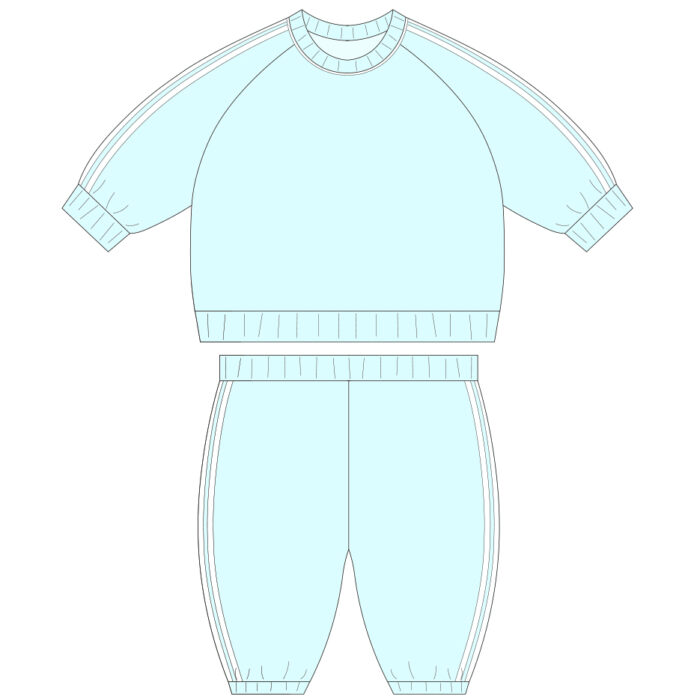 Kids Long Sleeve Two-Piece Athletics Set