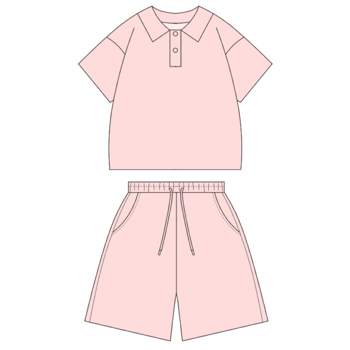 Custom Kids Polo T-Shirt & Shorts Set