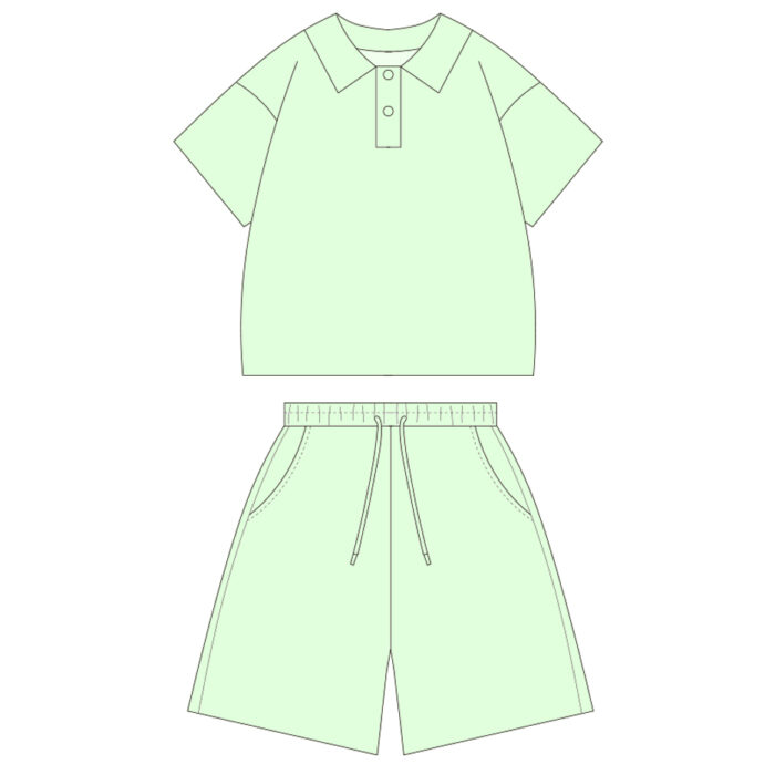Custom Kids Polo T-Shirt & Shorts Set