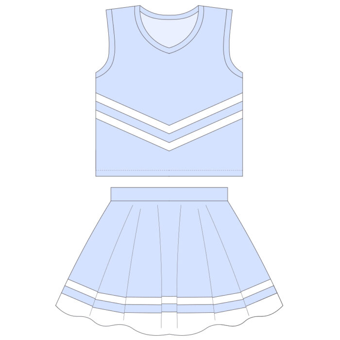 Custom Kids Girls Cheer Outfit 2 Piece Set